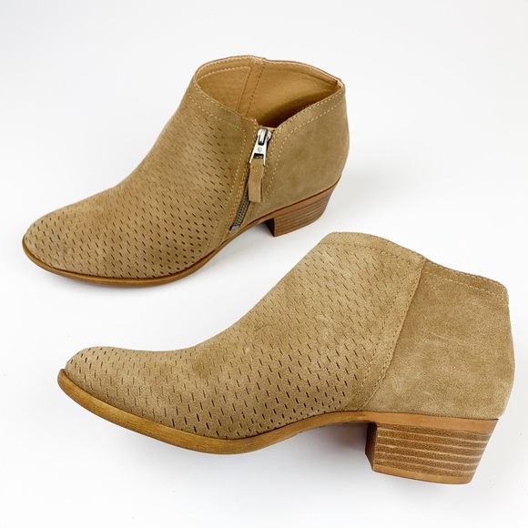 Lucky Brand Shoes - NWOT Lucky Brand Brielley Perforated Suede Booties